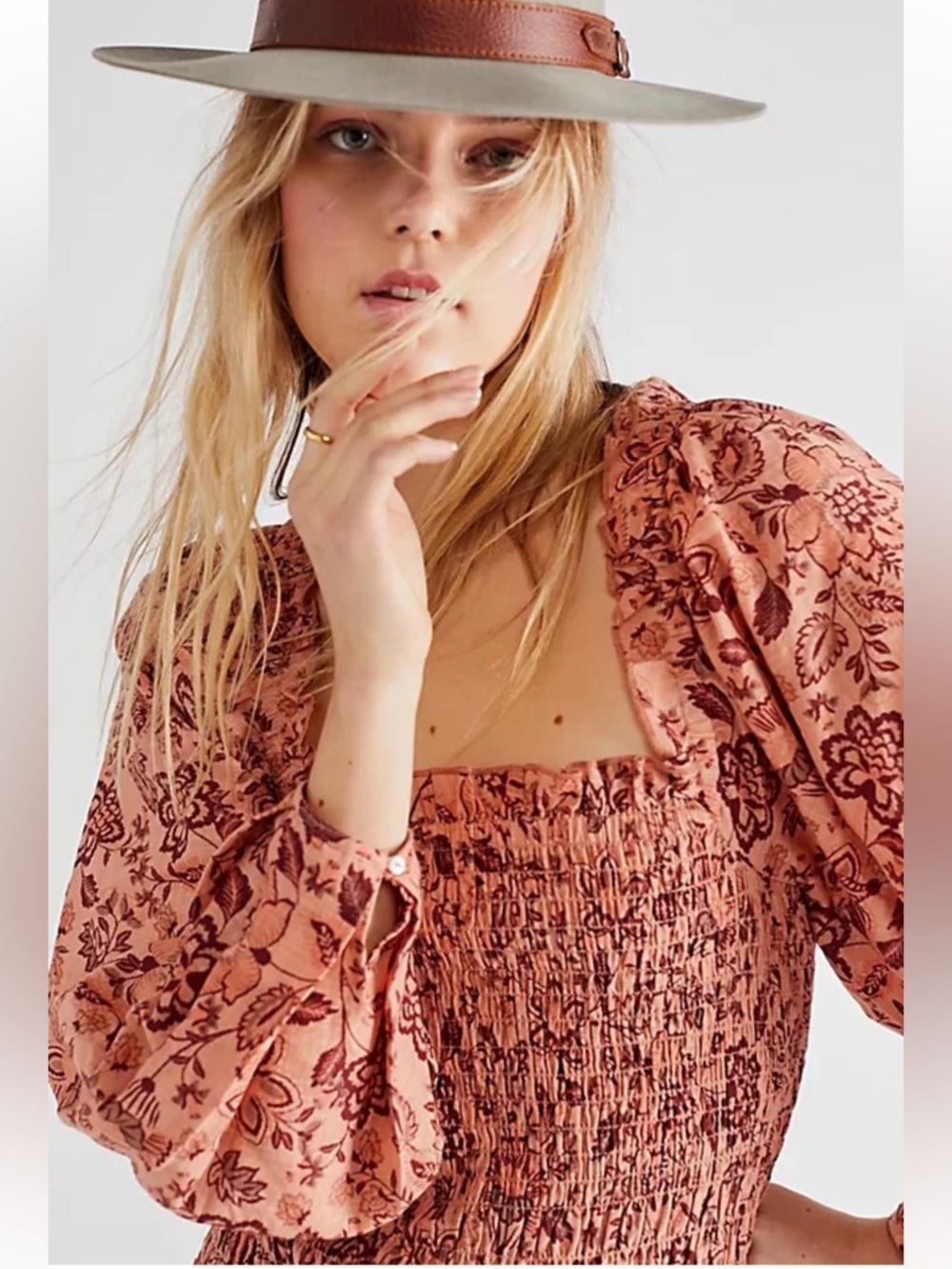 Free People Smock It To Me mini dress. Size small.
